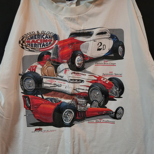 Vintage Short-Sleeved American Heritage Racing T-Shirt