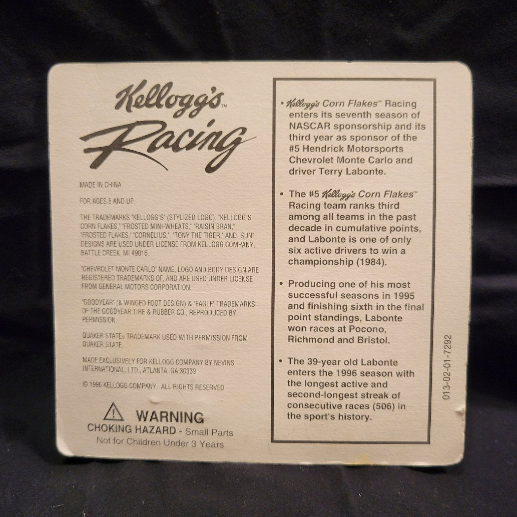 1996 Kellogg's Racing Diecast