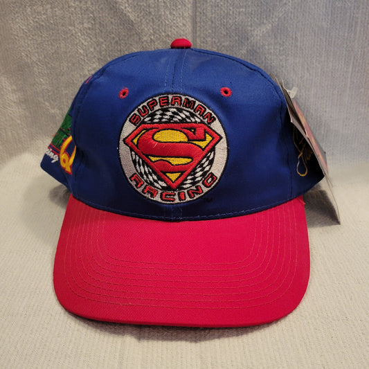 Vintage Brand New with Tags Steve Kinser Superman Adjustable Cap