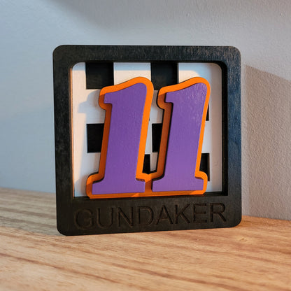 Custom Race Team Name Wood Sign or Ornament