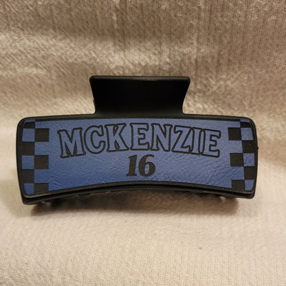 LARGE Custom Race Team Hair Claw Clip