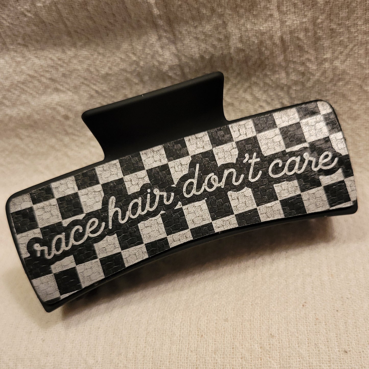 LARGE Race Hair Don't Care Hair Claw Clip