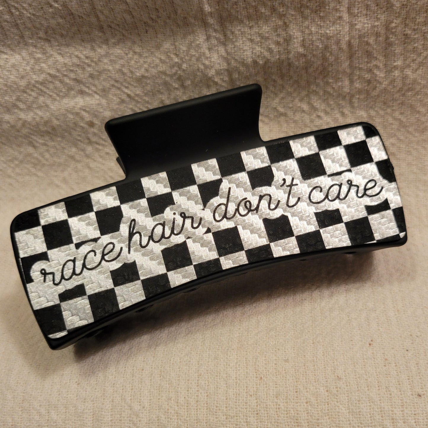 LARGE Race Hair Don't Care Hair Claw Clip