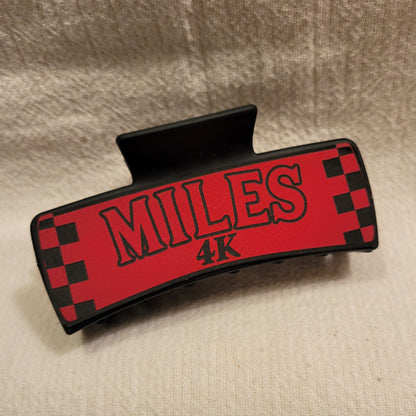 LARGE Custom Race Team Hair Claw Clip