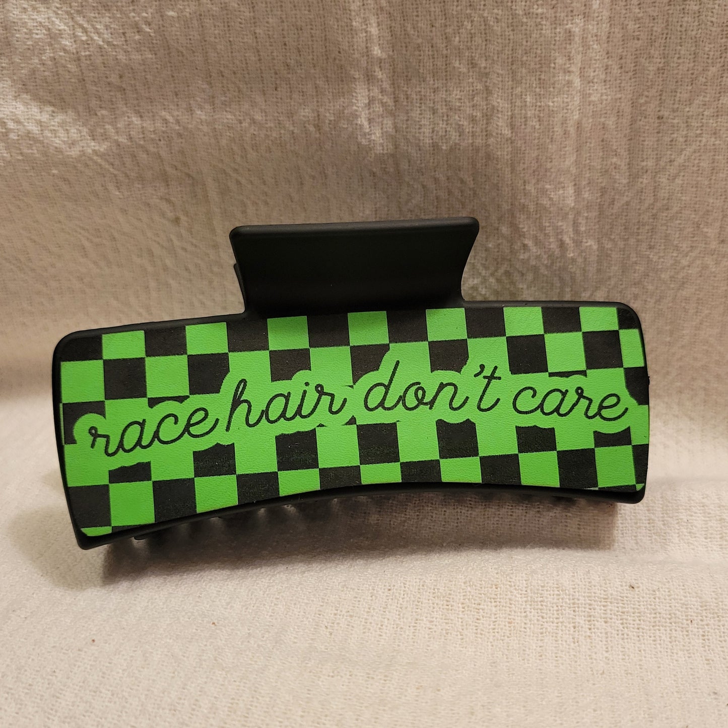 LARGE Race Hair Don't Care Hair Claw Clip