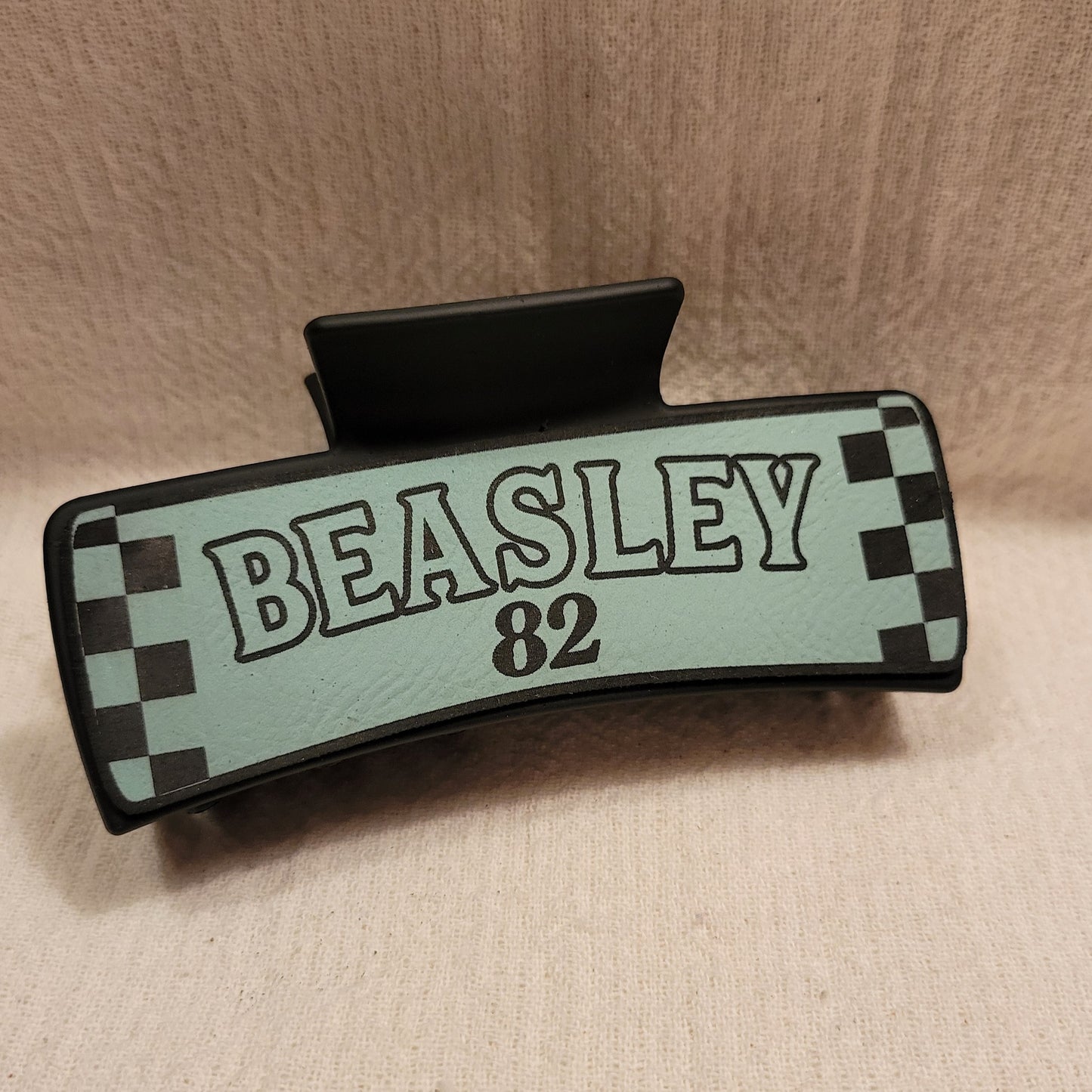LARGE Custom Race Team Hair Claw Clip