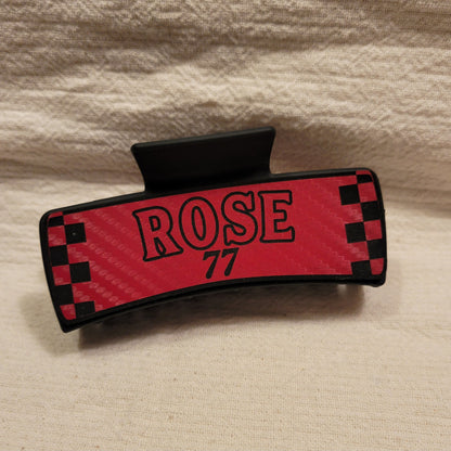 LARGE Custom Race Team Hair Claw Clip