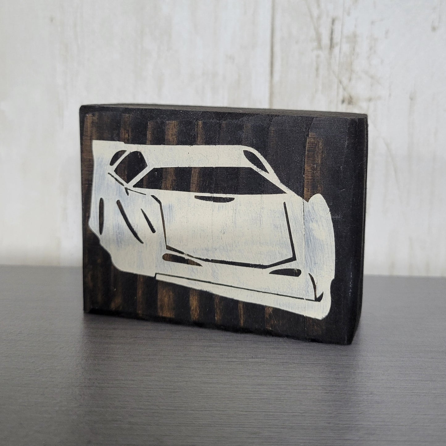 Late Model Wood Block Scrappy Sign