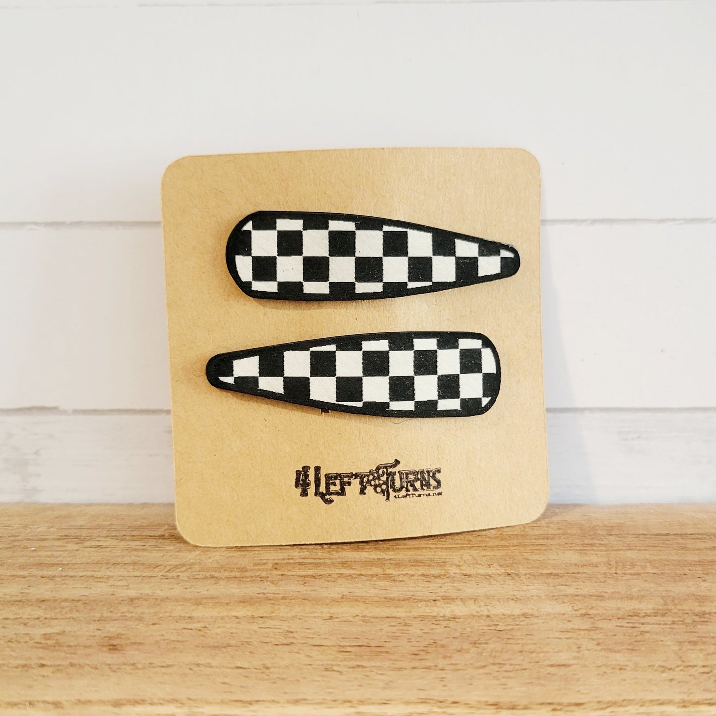 Checkered Barrettes