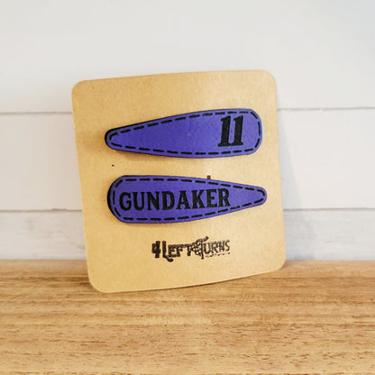 Custom Race Team Barrettes