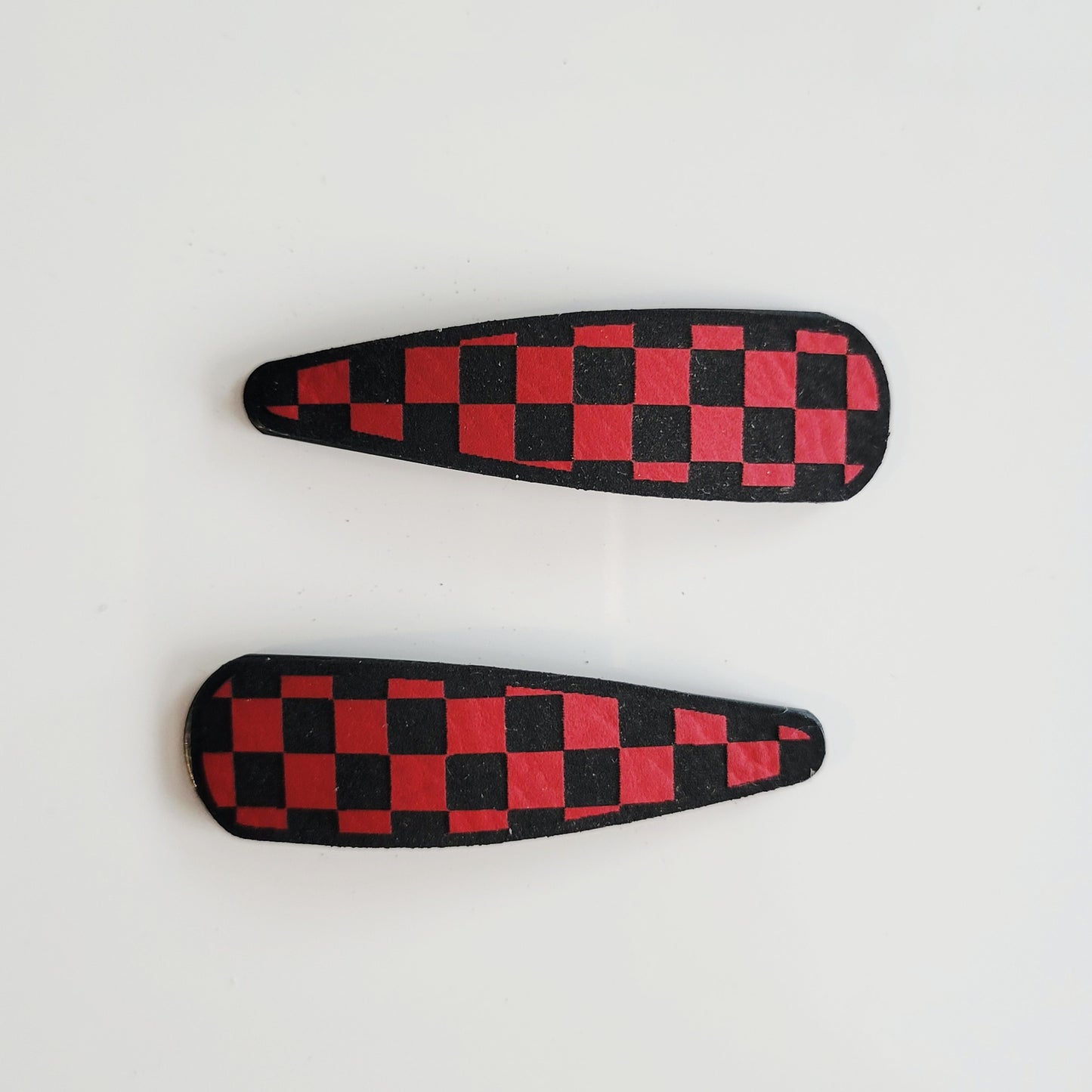 Checkered Barrettes