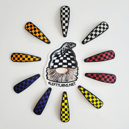 Checkered Barrettes
