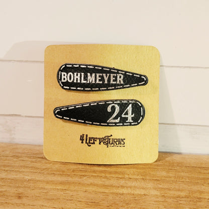 Custom Race Team Barrettes