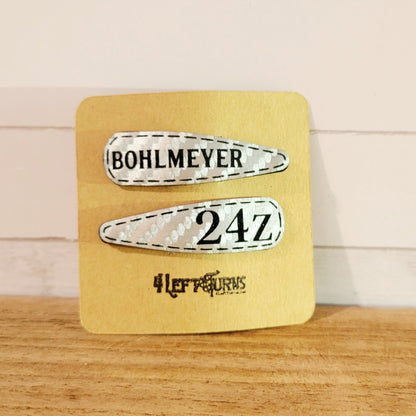 Custom Race Team Barrettes