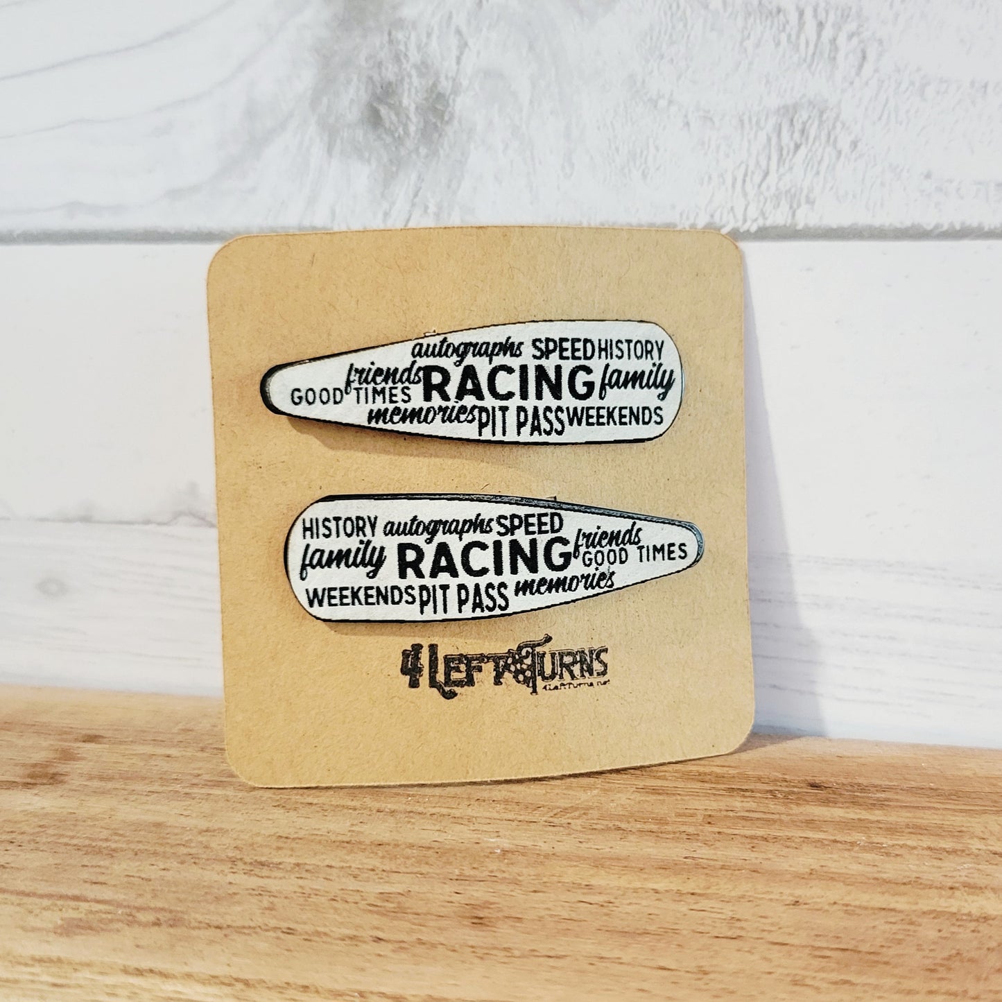 Race Words Barrettes
