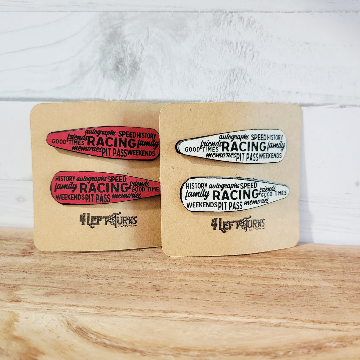 Race Words Barrettes