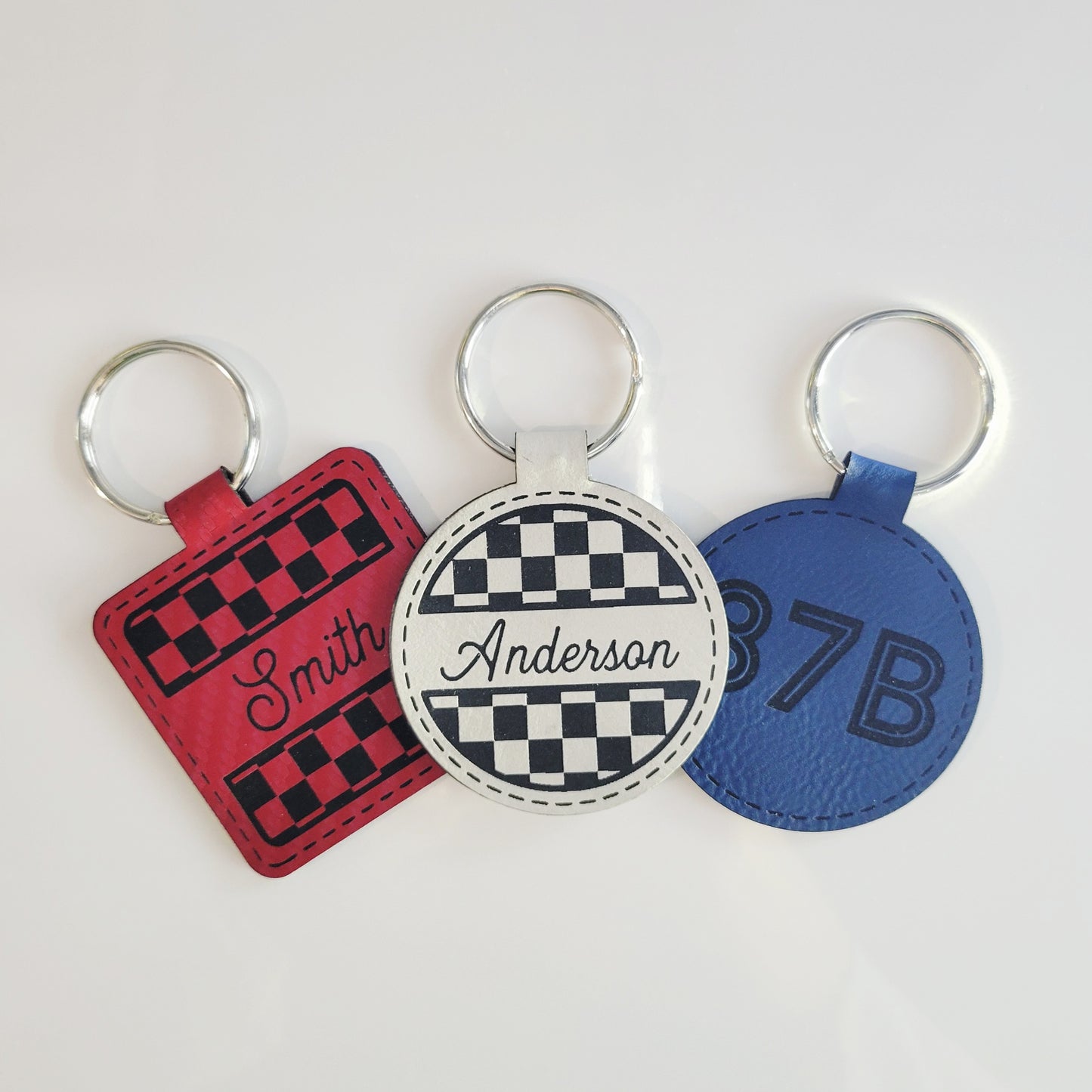 Personalized Leatherette Key Fob