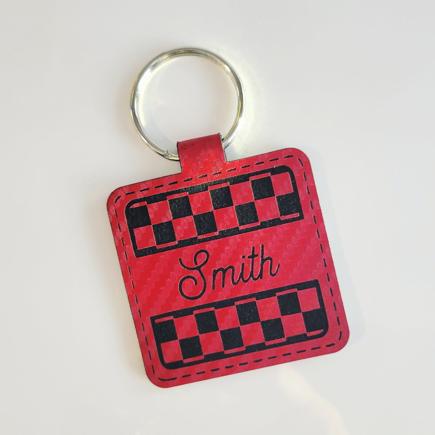 Personalized Leatherette Key Fob