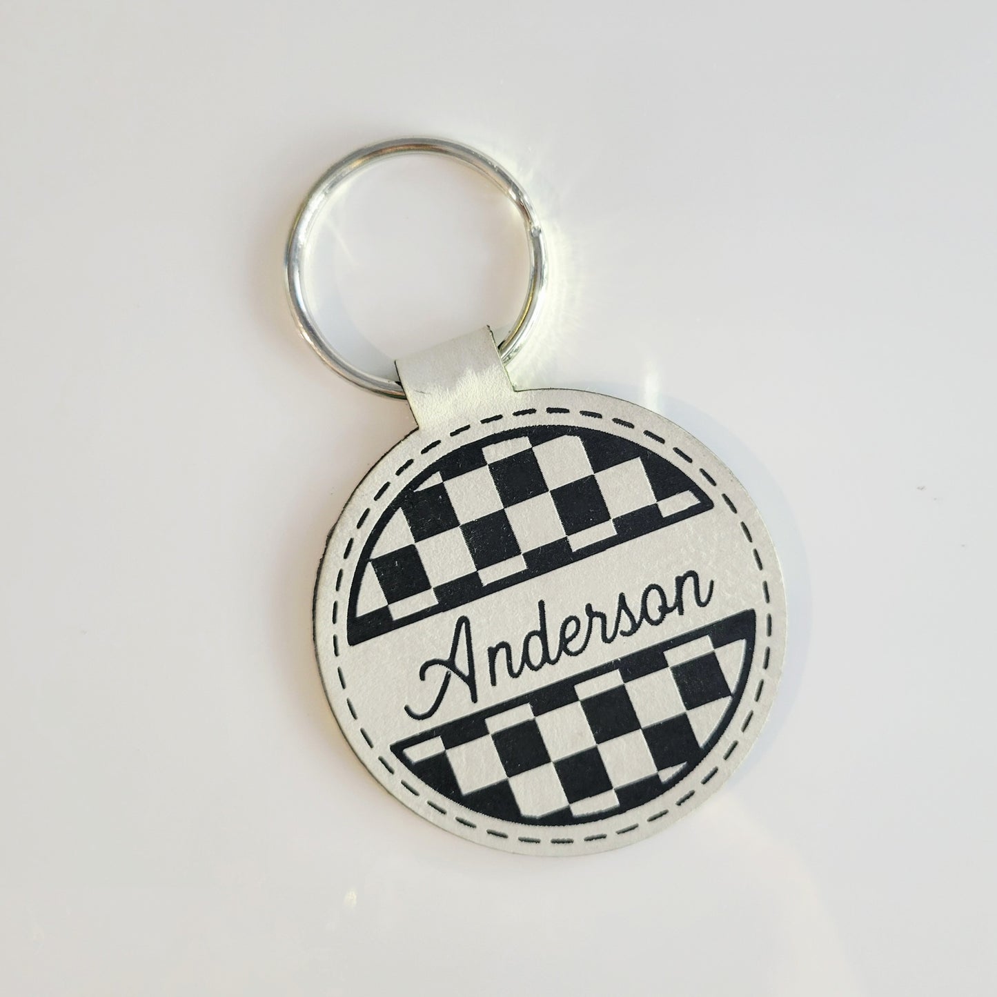 Personalized Leatherette Key Fob