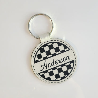 Personalized Leatherette Key Fob