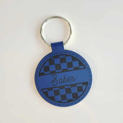 Personalized Leatherette Key Fob