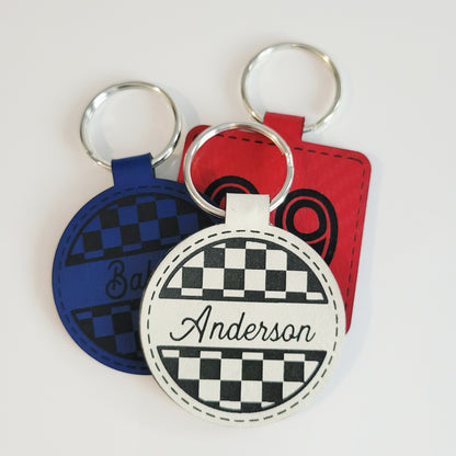 Personalized Leatherette Key Fob