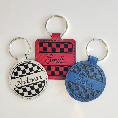 Personalized Leatherette Key Fob