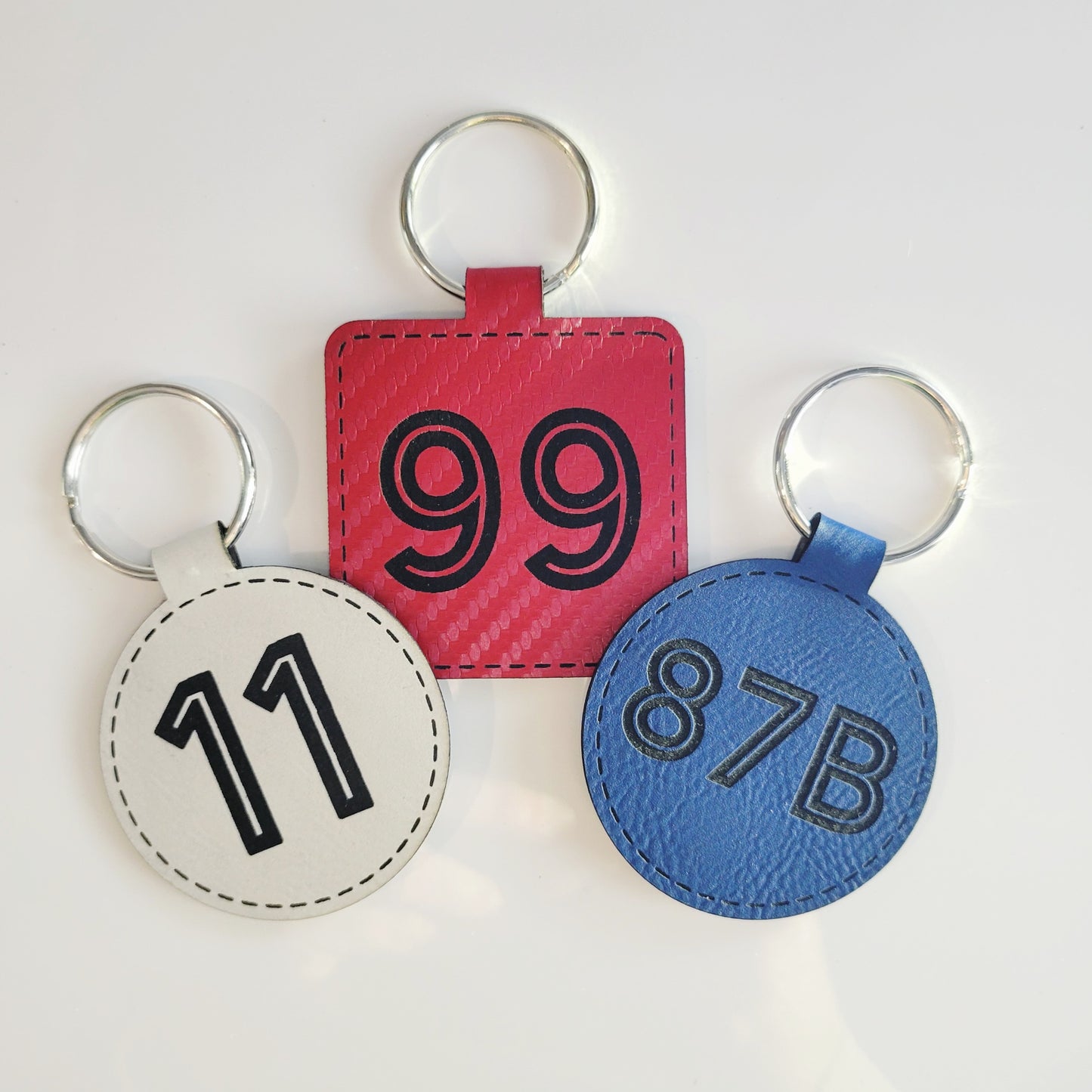 Personalized Leatherette Key Fob