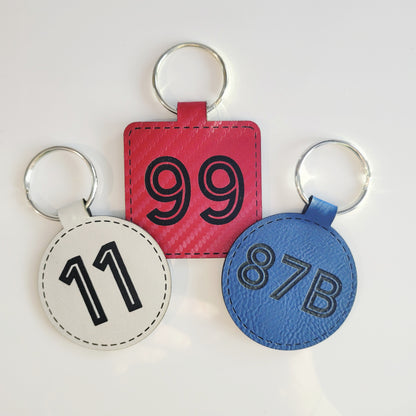 Personalized Leatherette Key Fob