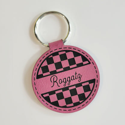 Personalized Leatherette Key Fob