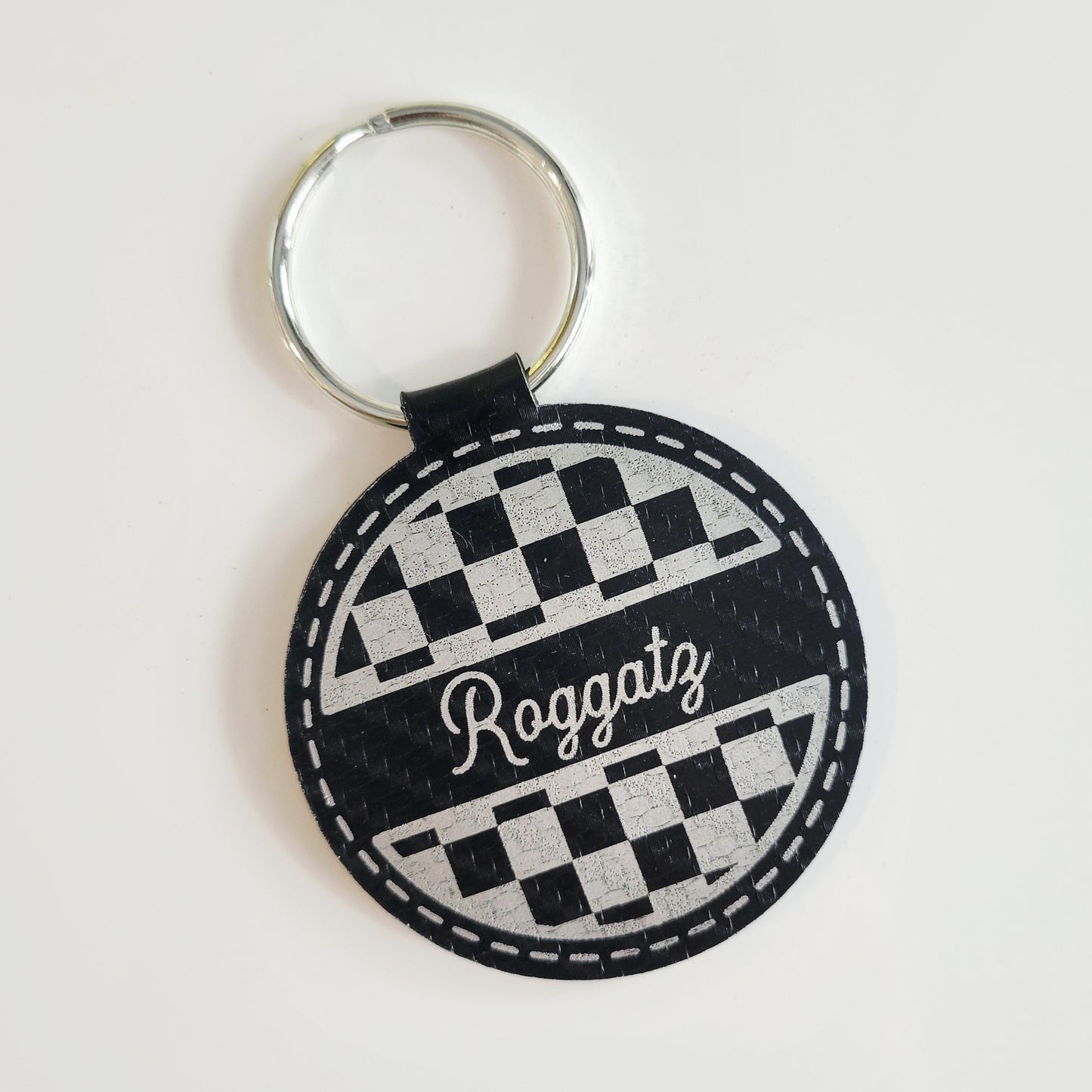 Personalized Leatherette Key Fob