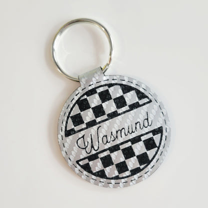 Personalized Leatherette Key Fob