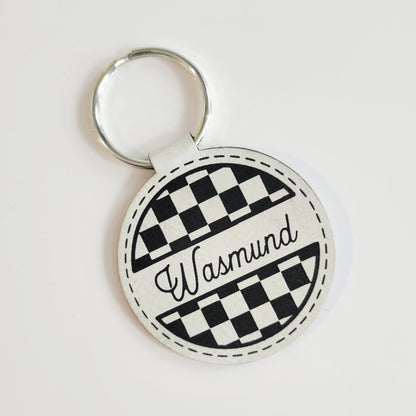 Personalized Leatherette Key Fob