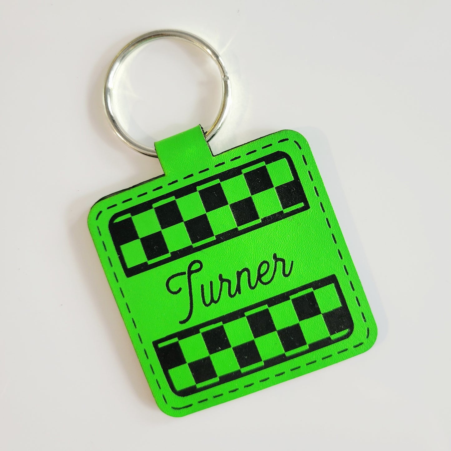 Personalized Leatherette Key Fob