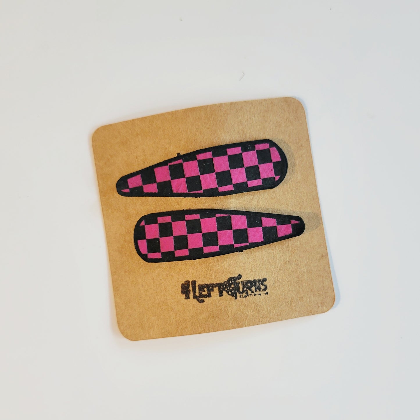 Checkered Barrettes
