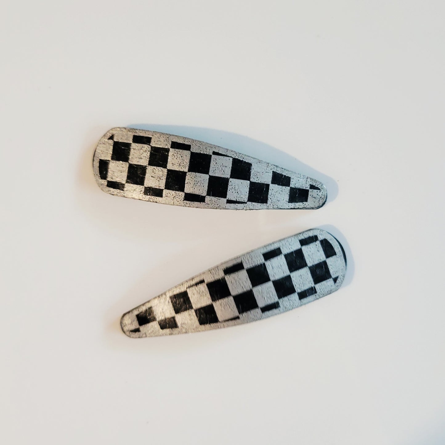 Checkered Barrettes