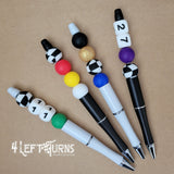 Custom Silicone Bead Ballpoint Pens