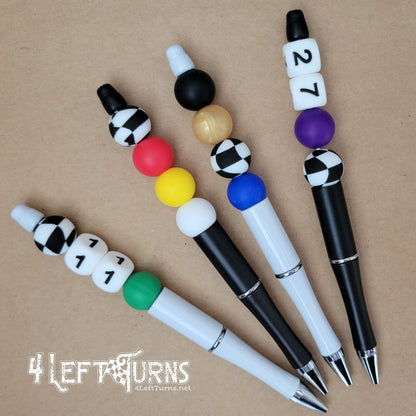 Custom Silicone Bead Ballpoint Pens