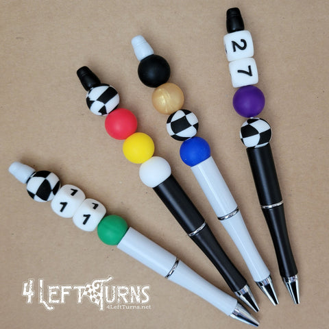 Custom Silicone Bead Ballpoint Pens – 4 Left Turns