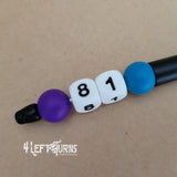 Custom Silicone Bead Ballpoint Pens