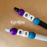 Custom Silicone Bead Ballpoint Pens