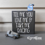 Chunky Racing Wood Signs