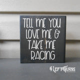 Chunky Racing Wood Signs