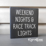 Chunky Racing Wood Signs