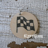 Race Car Number Custom Silicone Bead Key Fob