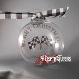 Checkered State Clear Floating Ornaments