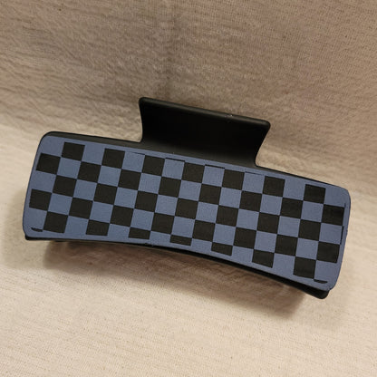 Checkered Hair Claw Clip
