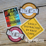 Racing sticker group.