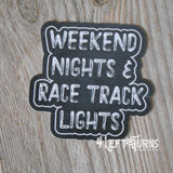 4 Left Turns Racing Stickers for Phones Tablets Laptops Water Bottles