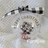 Checkered State Clear Floating Ornaments